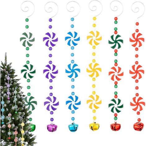 Pendentif arbre de Noël en sucre d'orge - Vacances d'hiver réalistes - (1/5)