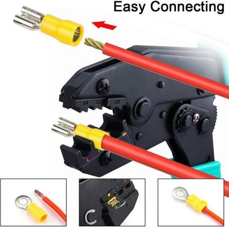 480pcs Cosse Electriques, Cosses Electriques pour Voiture,Connecteur Electrique,Assortiment Connecteurs Isoées sertissage (1/4)