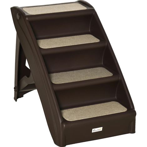 Échelle pour animaux, design à 4 étapes, tapis antidérapants (1/2)