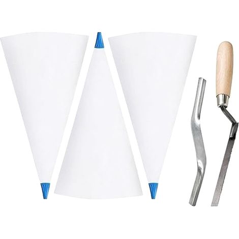 Ensemble de sacs à mortier avec outils de jointoiement pour une finition pratique des carreaux (1/5)