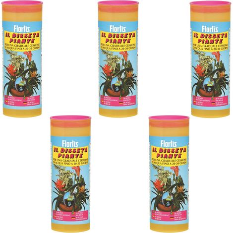 OFFERTA 5 DISSETA PIANTE GEL FLORTIS PER IRRIGAZIONE 20 30 GIORNI FIORI VACANZE