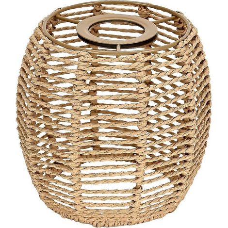Abat-jour bohème haut de gamme en rotin, idéal pour suspensions, lampes de table et plafonniers. (1/5)
