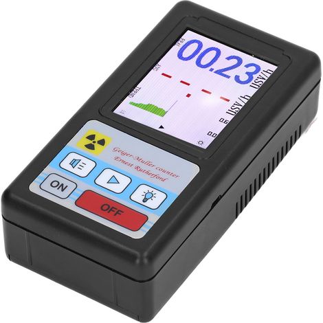 Détecteur de rayonnement nucléaire Compteur Geiger Dosimètre Alarme Doseur Moniteur Mesureur BR 6 (1/5)