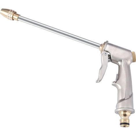 Pistolet d'arrosage Haute Pression Métal Voiture Laveuse Jet d'eau a Haute Pression Pistolet d'eau à Haute Pression Réglable Lance de Pulvérisation pour Lavage de Voiture/Arrosage (1/5)