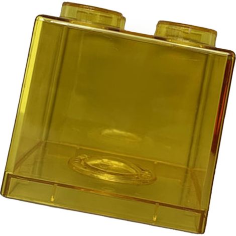 Tirelire transparente à motif de blocs de construction, boîte à monnaie rectangulaire transparente pour enfants, garçons et filles, jaune 8,9 x 8,9 x 9,2 cm / 3,5 x 3,5 x 3,6 pouces (1/5)