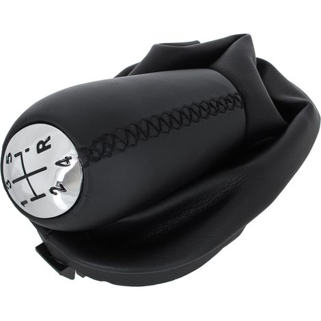 Pomo de palanca de cambios Renault Clio II 2001- CUERO ECO + FUSILLOS 5 VELOCIDADES