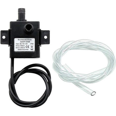 Pompe à eau de refroidissement silencieuse sans balais 12 V CC (1/5)
