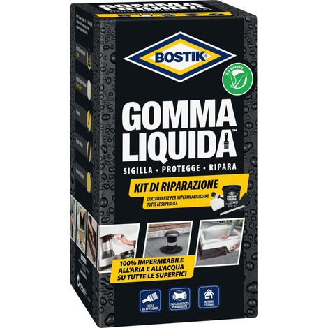 Bostik Gomma Liquida Kit di Riparazione 750 ml Nero (1/5)