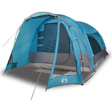 vidaXL Tienda de campaña familiar 6 personas impermeable azul (1/2)