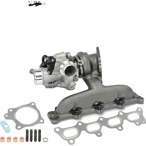 Collettore di scarico del turbocompressore, in acciaio, compatibile con Opel e Vauxhall, guarnizioni incluse, design integrato, prestazioni migliorate. (1/5)