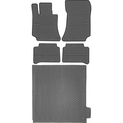 Juego de alfombrillas de goma para coche y maletero para Mercedes Clase E W212 Familiar (2009-10.2016).