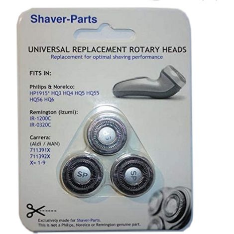 Ersatzteil - Rasiererkopf kompatibel mit HQ3 / HQ4 / HQ5 / HQ55/ HQ6 ohne Haken -  - PHILIPS, REMINGTON