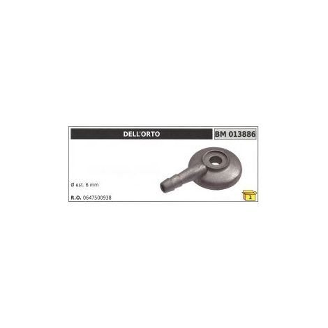 Tubo pipa arrivo DELL'ORTO per carburatore Ø esterno 6 mm 0647500938