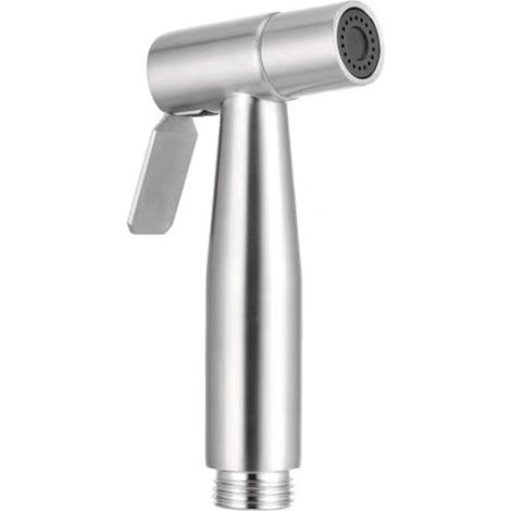 1 Handbrause, Edelstahl-Duschkopf, Bidet-Sprühkopf für WC, Handbrause, silber