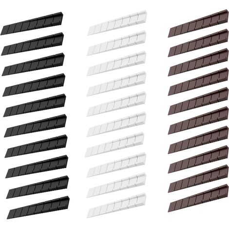 30 x Furniture Wedges 8 x 20 x 100 mm, Adjustment Wedges with Preset Break Points, for Leveling, Aligning and Stabilizing Furniture, Doors and Shelves (1/5)
