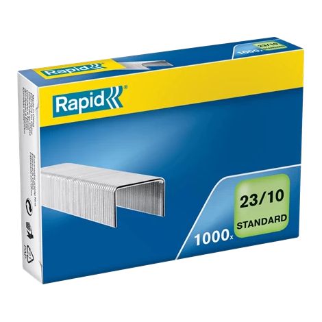 Boîte de 1000 agrafes galvanisées type 23/10 pour agrafeuses lourdes rapid