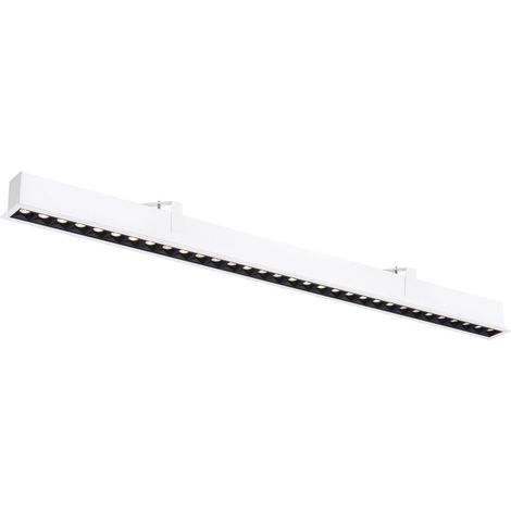 Encastré rectan. GLENOS® PRO 12m DALI UGR19 3000K 75° IP20 blanc / noir - SLV - 1010521