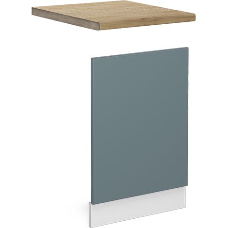 Façade R-Line, Bleu-gris, 45 cm , PT Chêne, Vicco