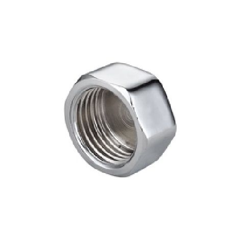 Tappo femmina in ottone cromo ibp 3/4" -conf