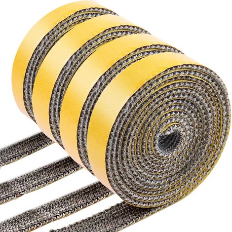 Joint Insert Cheminée, Joint Tresse pour Insert et Poele, Joint Plat pour Vitre de cheminée, Tresse pour Four, Joint de Porte Poele à Bois (3mm x 10mm x 3m) (1/5)