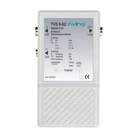 Axing TVS 9 Amplificatore multibanda TV, Onde ultracorte 10 dB (1/3)