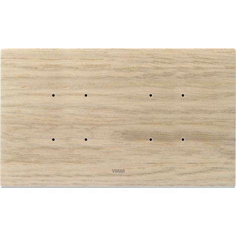 VIMAR - 21667.32 Plaque 5MBS (2+vierge+2) chêne blanchi
