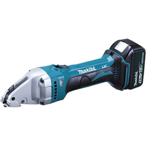 Makita DJS101RTJ Cizalla para chapa inalámbrica 1,0 mm 18 V / 2x 5,0 Ah batería + cargador en Makpac (1/2)