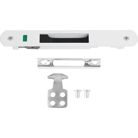 Serrure de porte coulissante, serrure de porte coulissante en verre, ferrures de quincaillerie de verrouillage simple de fenêtre de porte coulissante en verre d'acier inoxydable de ménage (1/5)
