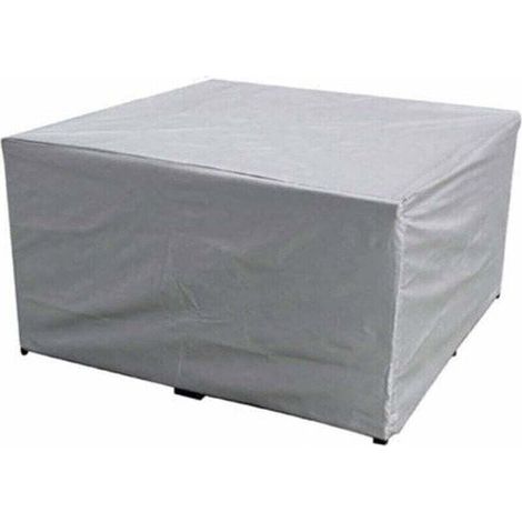 Housse de protection pour meubles de jardin - 150x150x75 CM - Tissu en polyester imperméable - Pour table et chaises de jardin - Anti-UV - Pour table de jardin rectangulaire et chaises (1/4)
