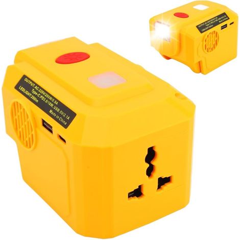 Portable Power Inverter, High Efficiency, Converter with PD3.0 and Type C Interface, 200W (220V) (1/5)