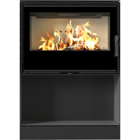 Kaminofen aus Stahl KRATKI KARI 80 Ø 180 12 kW Platz für Holz (1/5)