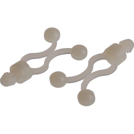 Clip serre-câbles clipsable, Ø max 7.6mm en Nylon ( Prix pour Sachet de 25 )