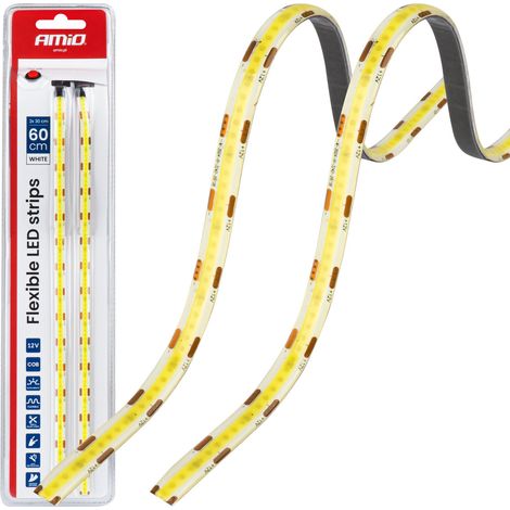 COB-LED-Streifen für Autos, weiß, 2 x 30 cm, 12 V, amio-04569 (1/5)