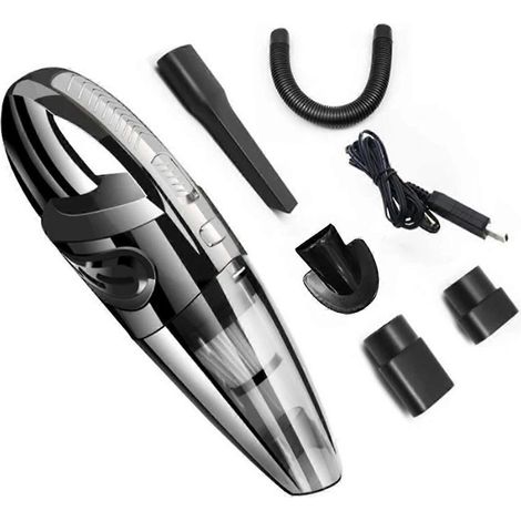 Aspirateur de voiture, petit aspirateur d'intérieur de voiture argenté (1/5)