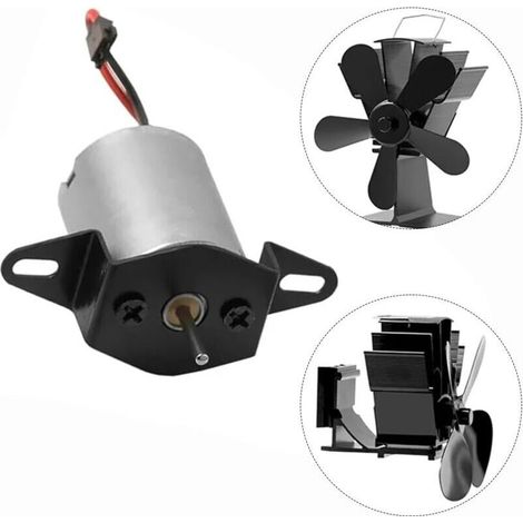 Accessoires de moteur de rechange pour ventilateur de cheminée 1500 tr/min, générateur d'énergie pour brûleurs à bûches/ventilateurs de poêle à bois (1/4)