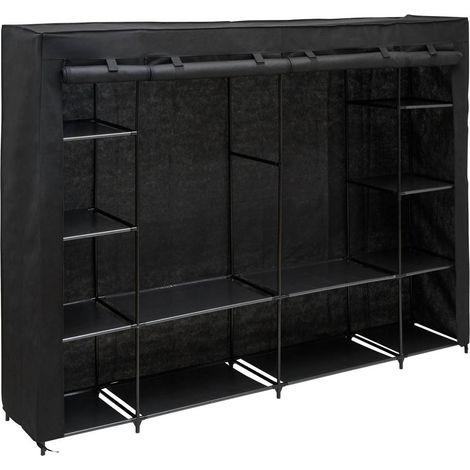 Armario dressy rectangular, 230 x 165 cm, negro - 5five (1/5)