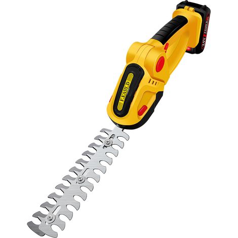 Taille-haie électrique 2 en 1 sans fil avec fonction coupe-herbe, conception à une main pour l'entretien facile des bordures et jardin (1/5)