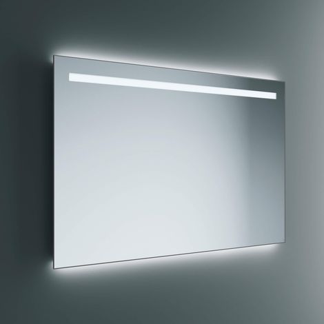 Lineabeta - Spiegel LED Europa 80x80Cm mit schwarzem Rahmen und Antibeschlag