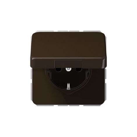 JUNG SCHUKO-STECKDOSE 16A 250V KLAPPDECKEL CD 1520 BFKL BR