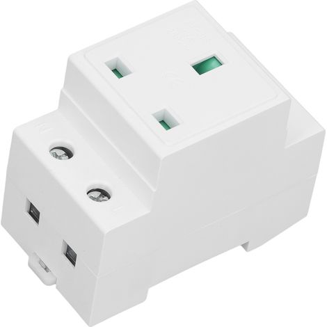 Prise sur Rail DIN, Contact de protection intégré, prise de terre pour panneau de distribution UK AC250V 13A (1/5)