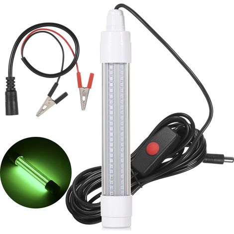 Lampe de pêche submersible à 144 LED pour détecteur de poissons sous-marins, leurre de pêche de nuit, lumière attirant les poissons (1/5)