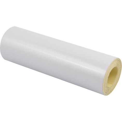 Bande d'avertissement sécurité réfléchissante, couleur blanche, 15 cm, (1/3)