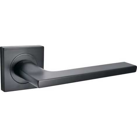 Maniglia Domino per porte interne linea-QR nera moderna