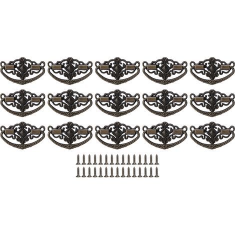 15 ensembles de poignées antiques pour tiroirs et armoires de cuisine, en alliage de Zinc, quincaillerie pour placard, petite taille (1/5)