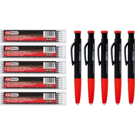 Mechanischer Bleistift KS Tools 300.0800 feine Spitze integrierter Spitzer (1/2)