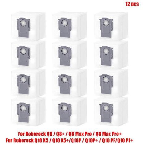 Sacs à poussière pour pièces détachées Roborock Q10 X5/ Q10 X5+/Q10P/Q10P+/Q10 PF/Q10 PF+/Q8+/ Q8 Max Pro/ Q8 Max Pro Plus (1/4)