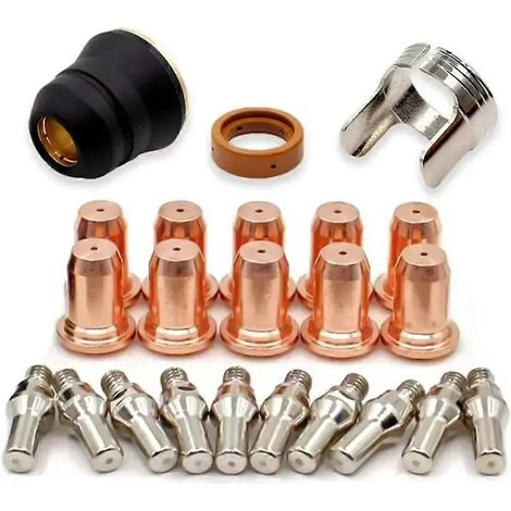 23 électrodes PT-60 -40 PT40 pour torche de découpe plasma, diamètre 1,0 mm, référence 51313 et 52582. Lampe torche de découpe plasma. (1/5)