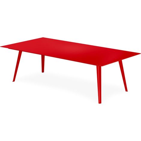 Table Basse Rectangulaire "Bimix" 120cm Rouge
