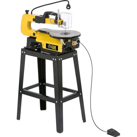 Fartools – Scie à chantourner 120W – Démarrage au pied – Vitesse variable 400-1600tr/min – Capacité de coupe 406x45mm – Table inclinable 45° (1/7)