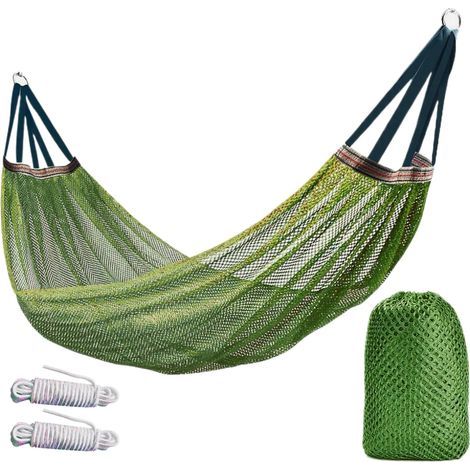 Hamac De Camping,Hamac D'arbre De Meubles De Camping De 102,36 Pouces,Hamacs Extérieurs En Tissu, Balançoire D'arbre Avec Capacité De Charge Pour La Plage, Les Campings, La Méditation (1/5)